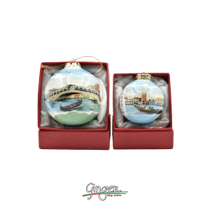 Christmas Ornament – Venice: Rialto Bridge, San Marco and Gondola