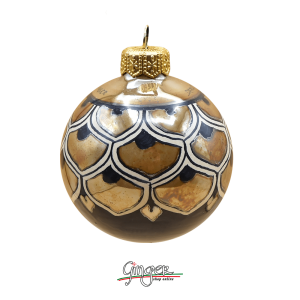 Hand Painted Deruta Ceramic Christmas Ball – Lustro Feather